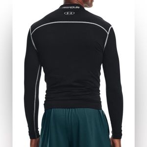 Small Under Armour Men's ColdGear Armour Compression Mock Long-Sleeve T-Shirt